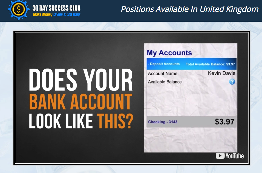 Affiliate Marketing 30 Day Success Formula Website