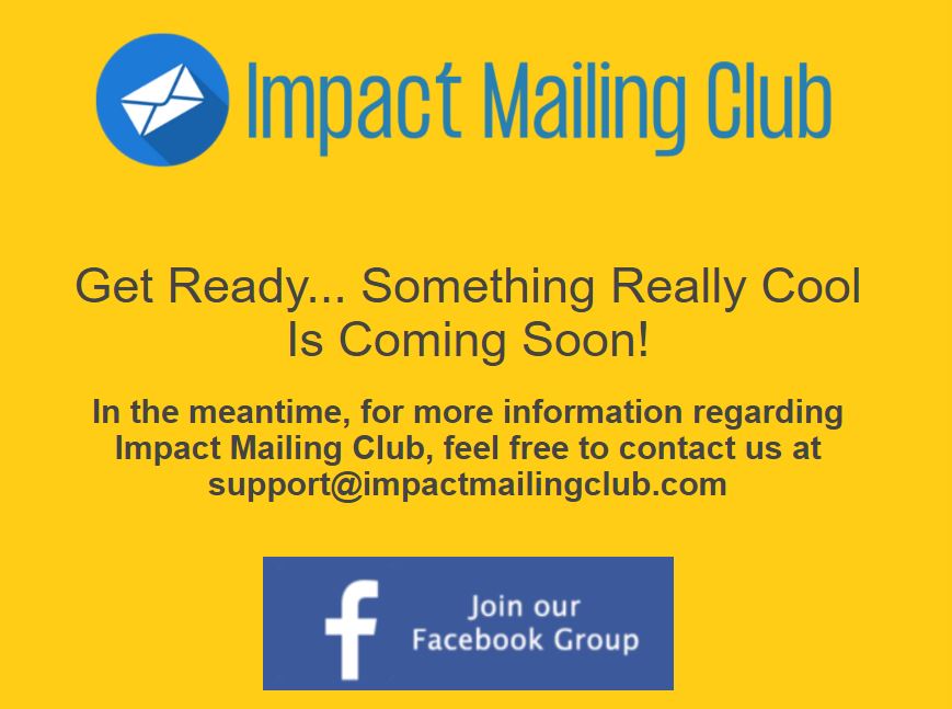 Affiliate Marketing Impact Mailing Club Website