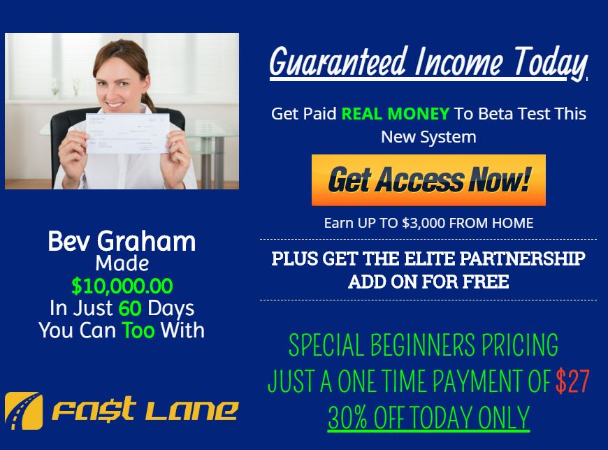 Affiliate Marketing Jeffreys Fast Lane Guarenteed Income