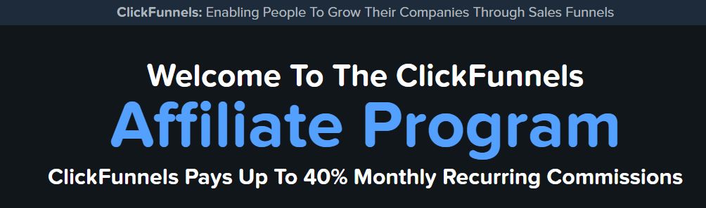 Affiliate Marketing ClickFunnels Affiliate Program Banner