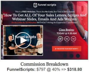 Affiliate Marketing ClickFunnels Funnelytics Sales Funnel Commission Breakdown