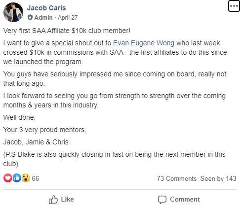 Jacob Caris Super Affiliate Accelerator Review Eugene And Evan Wong