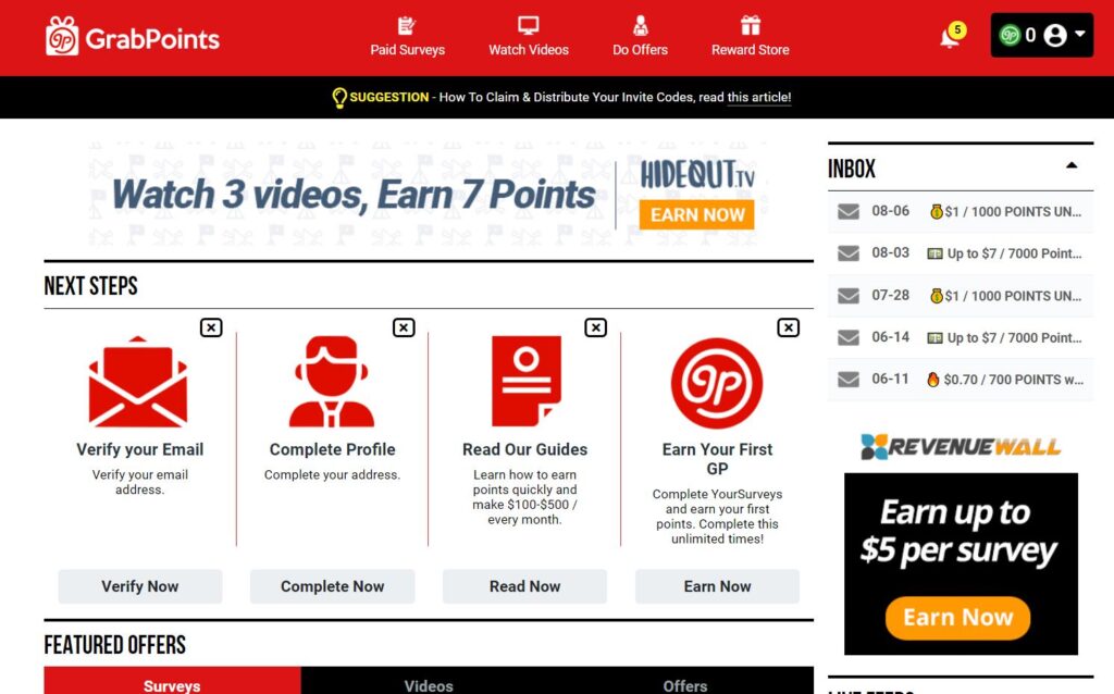 Affiliate Marketing GrabPoints Members Area