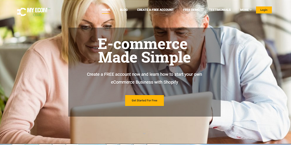 Affiliate Marketing My eCom Club Home Page