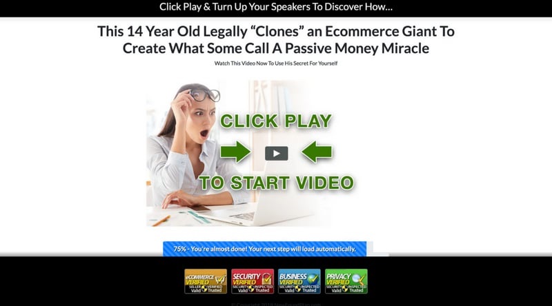 Affiliate Marketing Passive Money Miracle Home Page