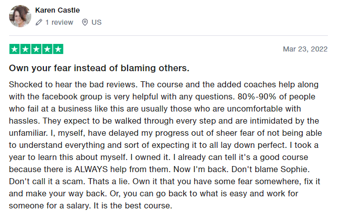 Sophie Howard Review Blue Sky Amazon Course User Reviews 3